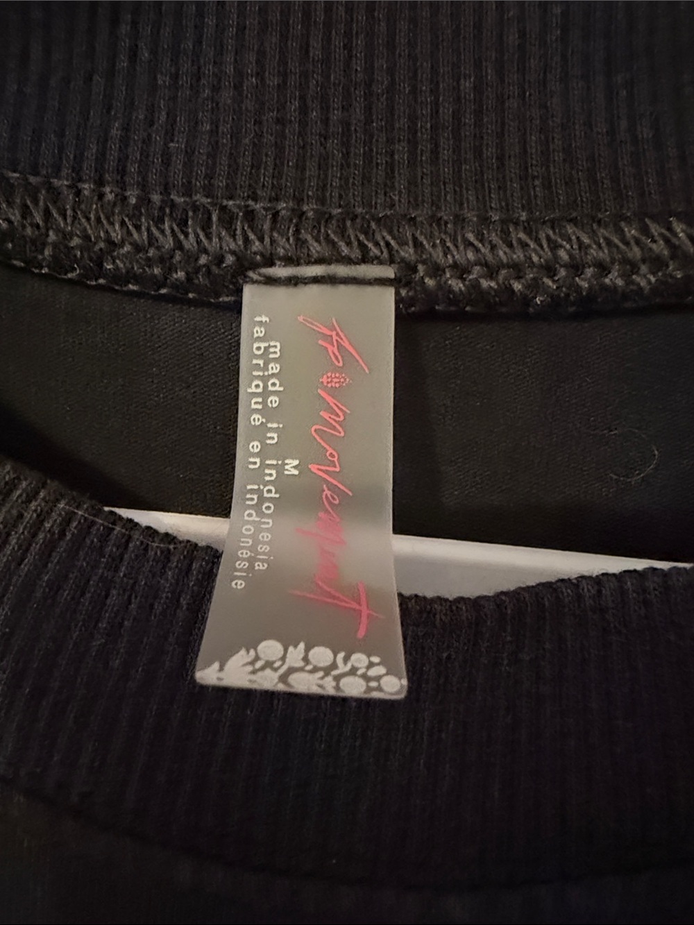 FP Movement by Free People Black Layered Crewneck Crop Top - Picture 2 of 5